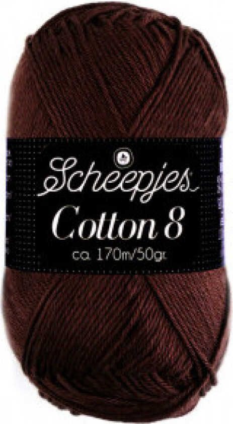 Cotton 8 Garn Unicolour 657 Brown