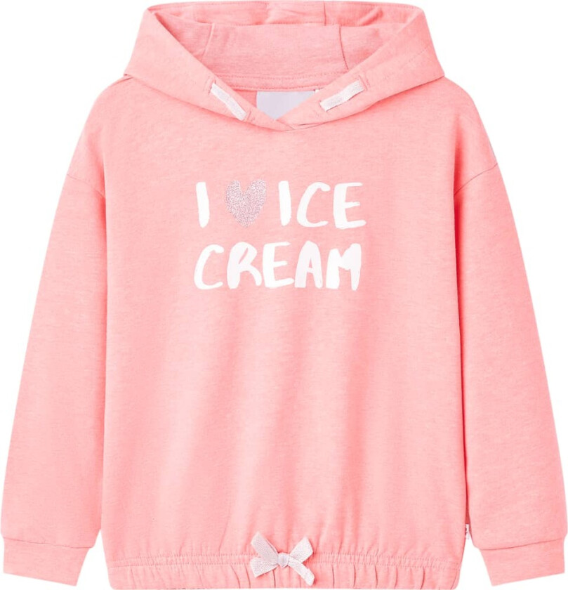 Hettegenser for barn knallrosa 116