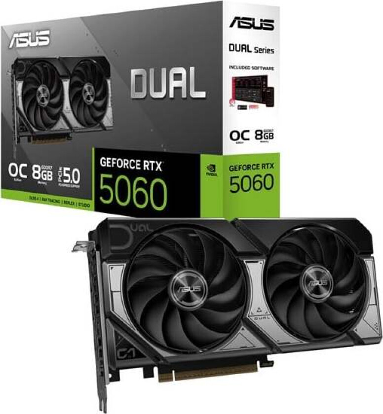 GeForce RTX 5060 DUAL OC Advanced - 8GB GDDR7 RAM - Grafikkort