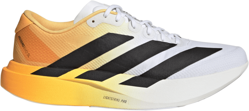 Adizero EVO SL Woven Herre Ftwr white/Core black/Lucid Tangerine 42