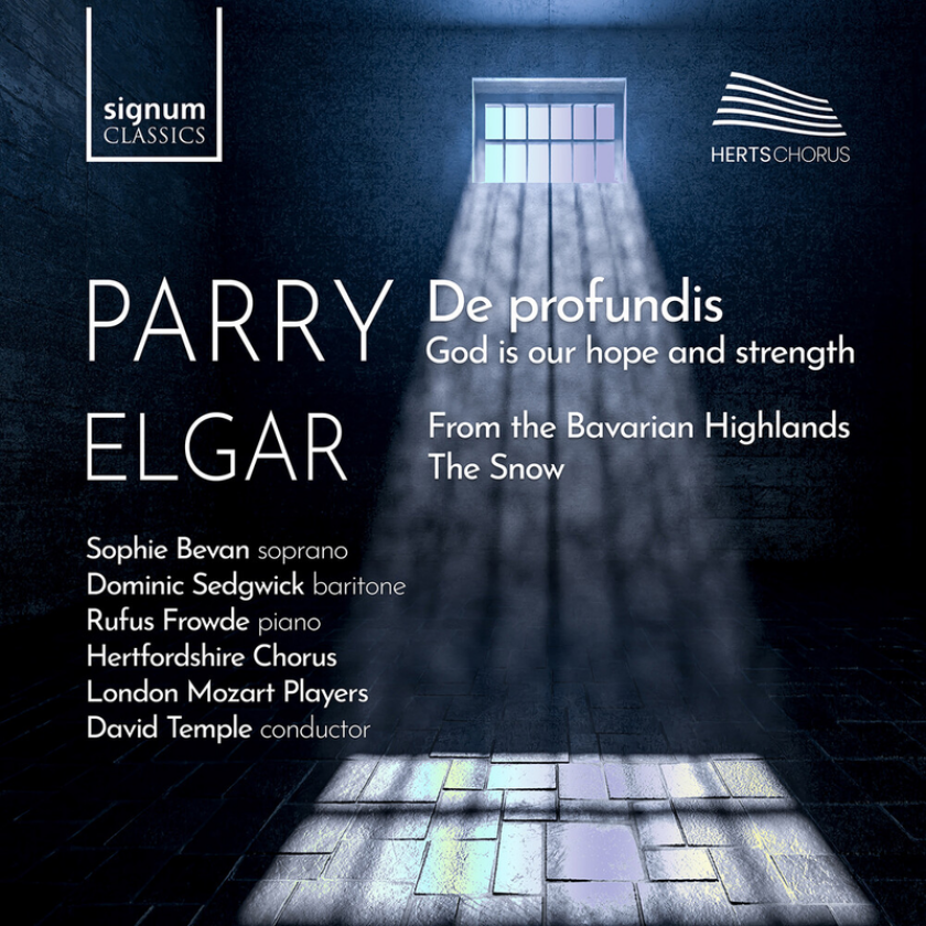 Sophie Bevan, Dominic Sedgwick, Richard Smith, Rufus Frowde, Rebecca Turner, Hertfordshire Chorus, London Mozart Players, David Temple Parry & Elgar: De Profundis Choral works by Parry and Elgar CD