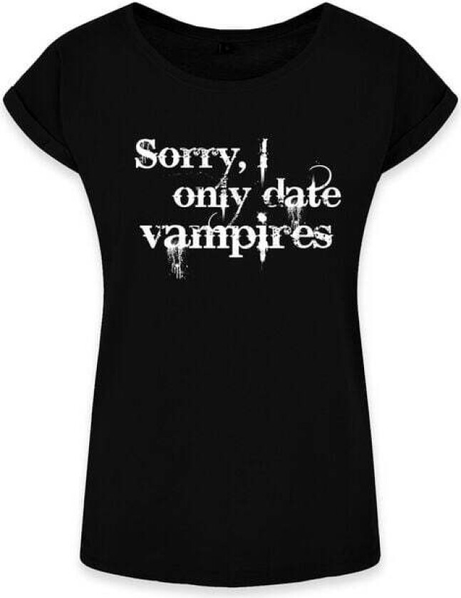 Fun T-skjorte - Date Vampires - S til XXL - Damer - svart