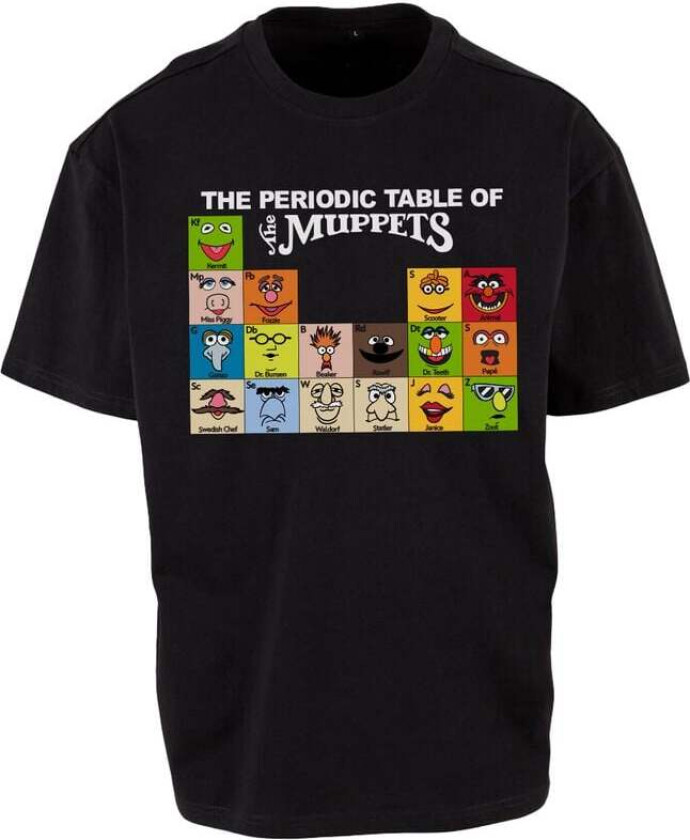 T-skjorte - The Periodic Table - M til 3XL - Herrer - svart