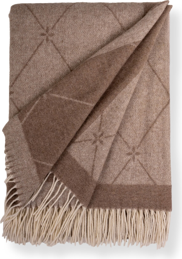 Cashmere ullpledd 130x200 cm - Toscana Spago naturfarget pledd