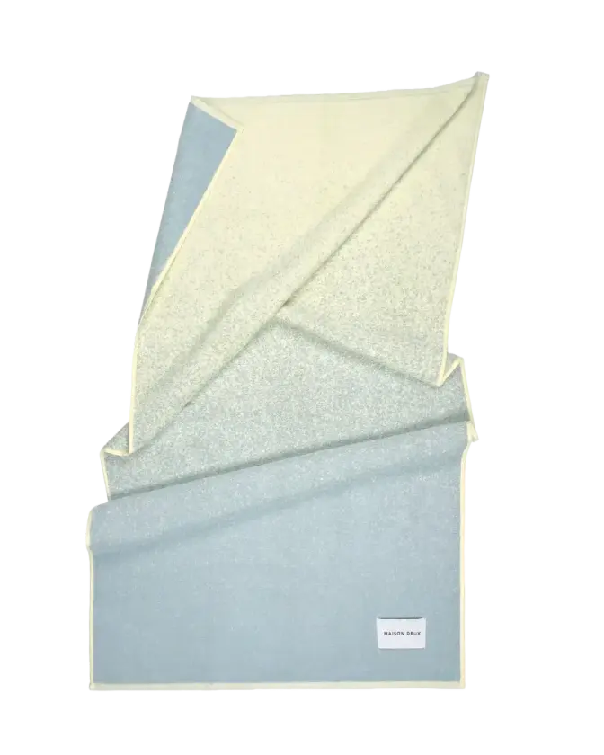 Gradient Badehåndkle Blue Butter Yellow 70x140 cm