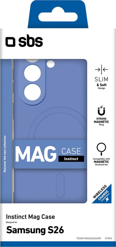 Instinct Mag-etui til Samsung Galaxy S26, kompatibelt med MagSafe – blått