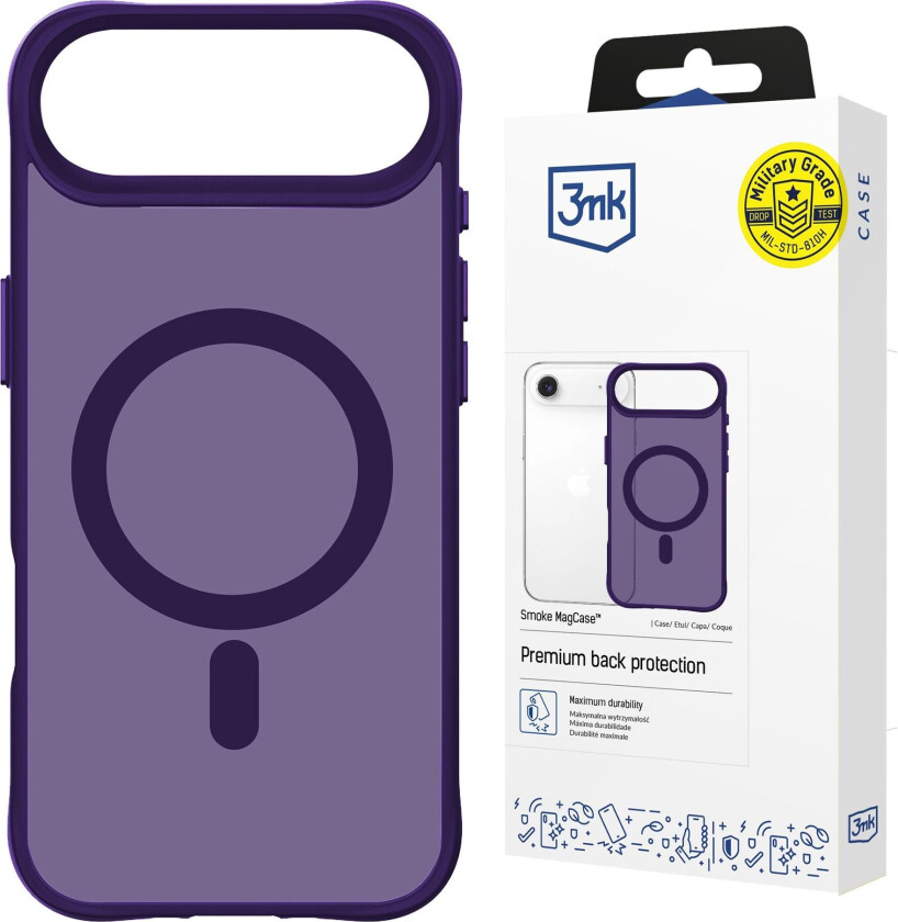3mk Smoke MagCase til iPhone Air – Lilla