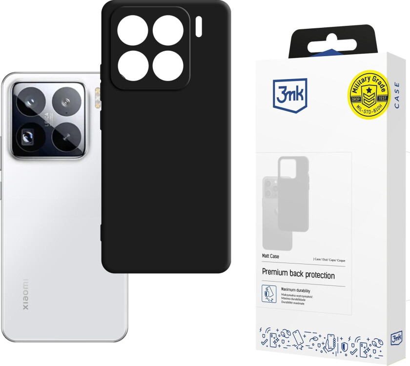 3mk matt deksel til Xiaomi 15 Pro – svart