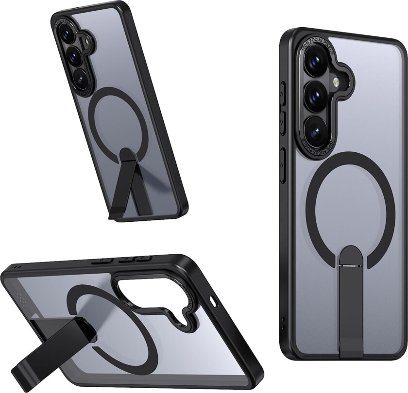 Hybrid Armor X-etui til Samsung Galaxy A36 / A37 med stativ, kompatibelt med MagSafe – svart
