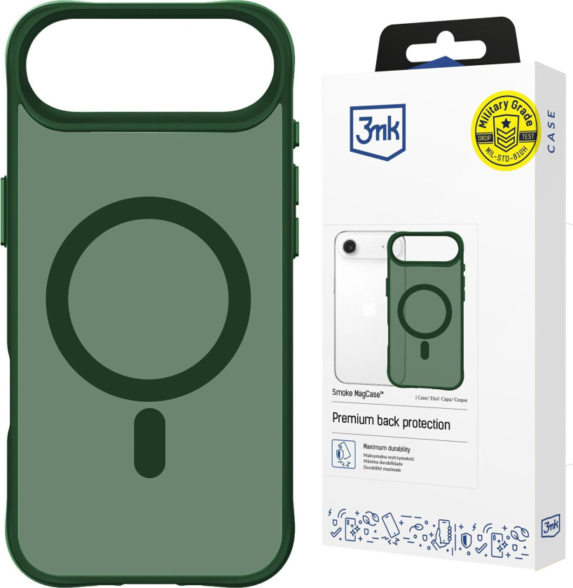 3mk Smoke MagCase til iPhone Air – Grønn