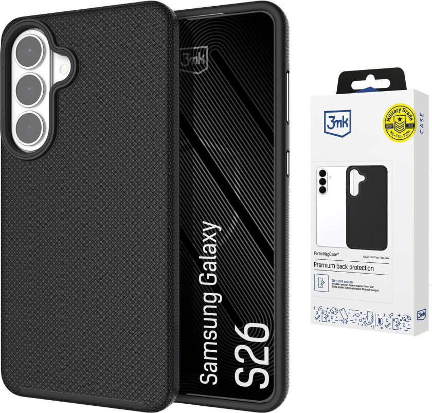 3mk Fortis MagCase til Samsung Galaxy S26 – svart