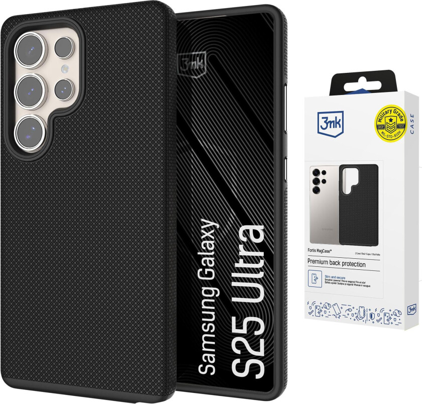 3mk Fortis MagCase til Samsung Galaxy S25 Ultra – svart