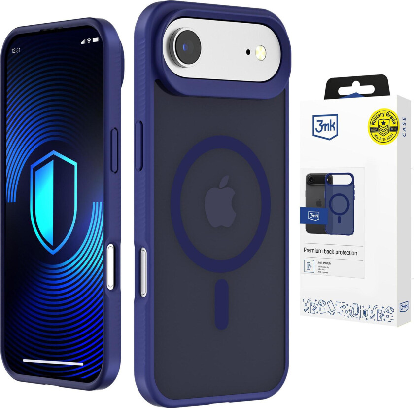 3mk Smoke MagCase til iPhone Air – Blå