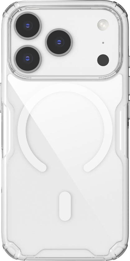 Nature TPU Pro MagSafe-kompatibelt deksel til iPhone 17 Pro – hvitt