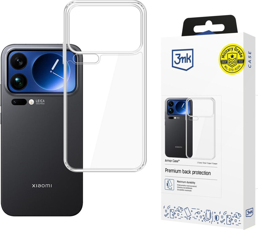 3mk Armor-etui til Xiaomi 17 Pro – gjennomsiktig