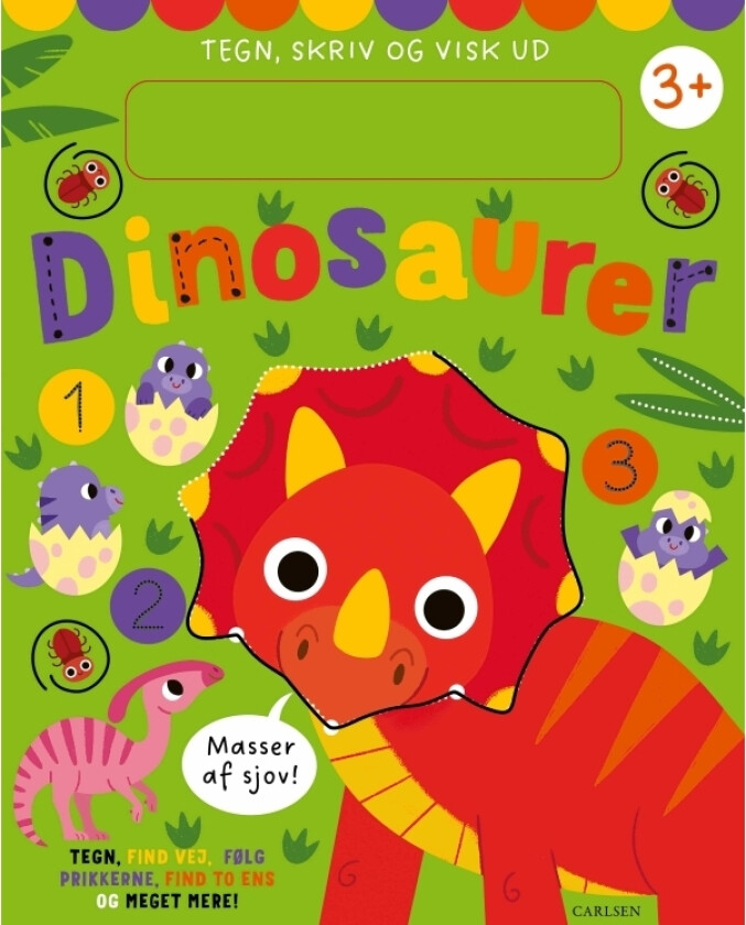 Tegn, skriv og visk ut - Dinosaurer