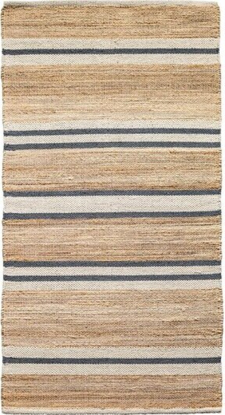 Lyon jute gulvløper 70x140 cm natur blå