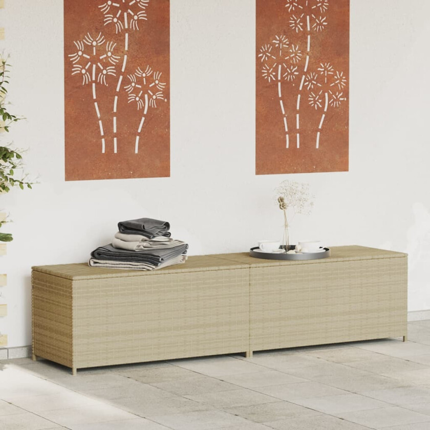 Putekasse blandet beige 469L cm polyrotting