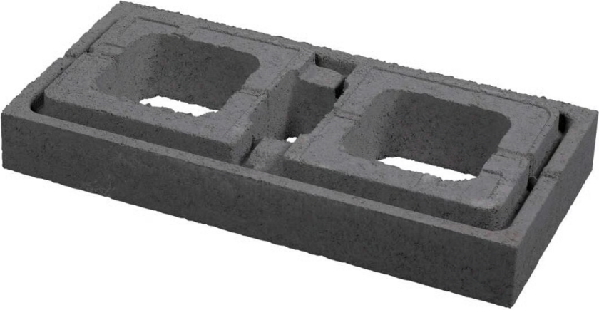 Modul Mur Helstein Koksgrå