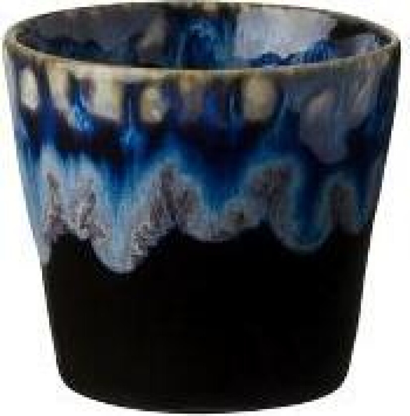 Espresso cup Gres 10 cl 6.5 x 6 cm Black Ceramic