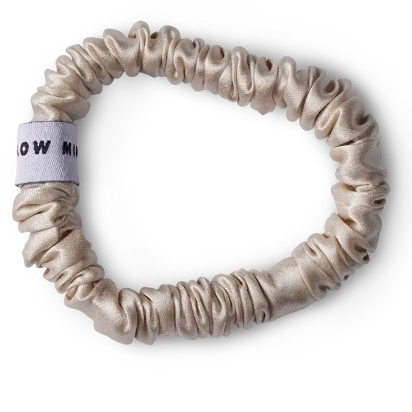 Silk Scrunchie - Beige