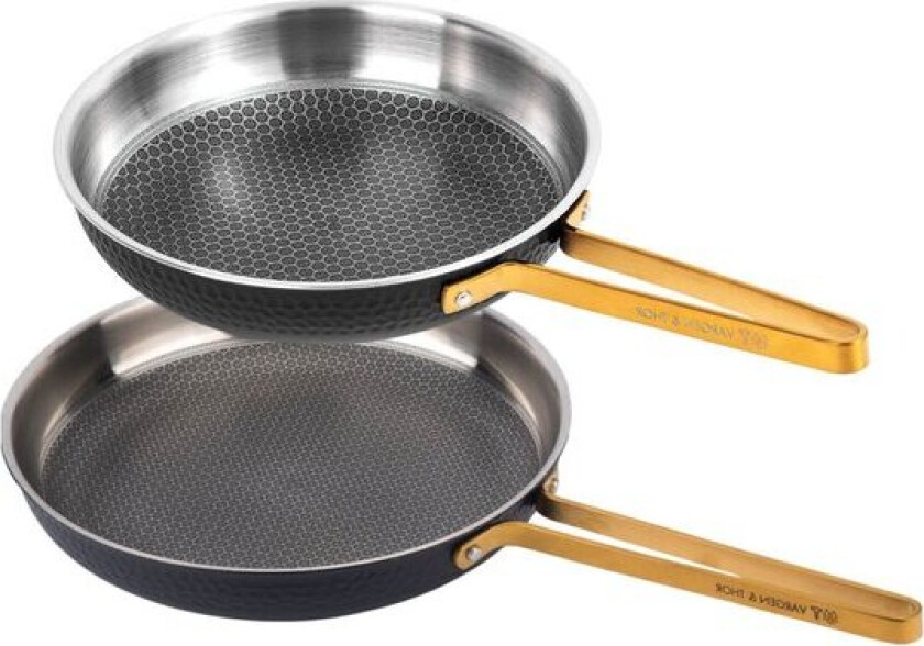 Arvet XB stekepannesett 2 deler 28+22 cm svart