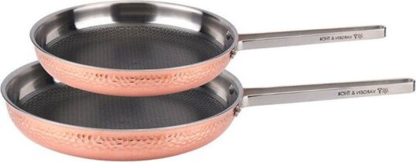 Mjölner YB stekepannesett 2 deler 22+28 cm kobber
