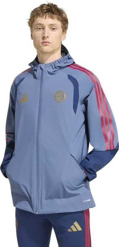 Bayern München Regnjakke Tiro 26 - Preoved Blekk/Natt Indigo - adidas, størrelse Large