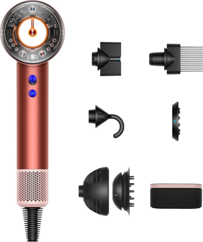 Supersonic Nural™ hårføner (Strawberry Bronze/Blush Pink)