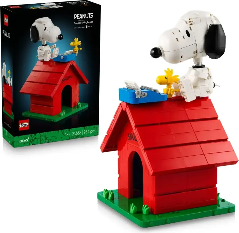 Ideas Knøttene: Snoopys hundehus 21368