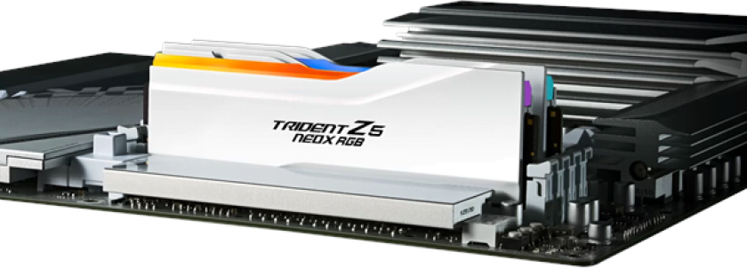Trident Z5 NeoX RGB DDR5-6000 - 32GB - CL36 - Dual Channel (2 pcs) - AMD EXPO ULL - Hvit med RGB