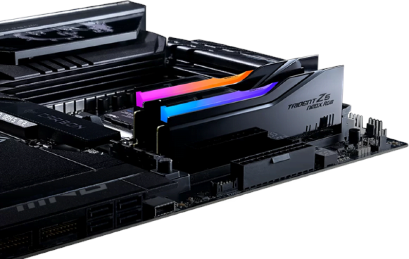Trident Z5 NeoX RGB DDR5-6000 - 32GB - CL28 - Dual Channel (2 pcs) - AMD EXPO ULL - Svart med RGB