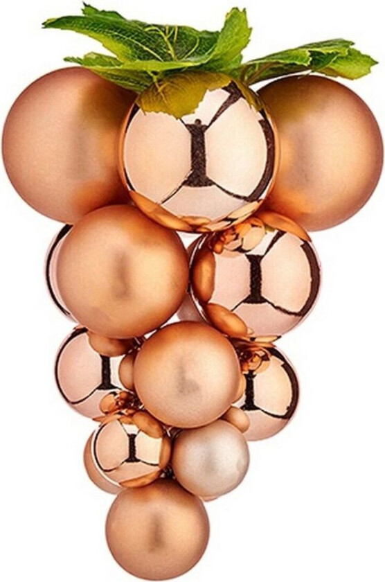 Juletrekule Druer Kobber Plast 19 x 28 x 19 cm