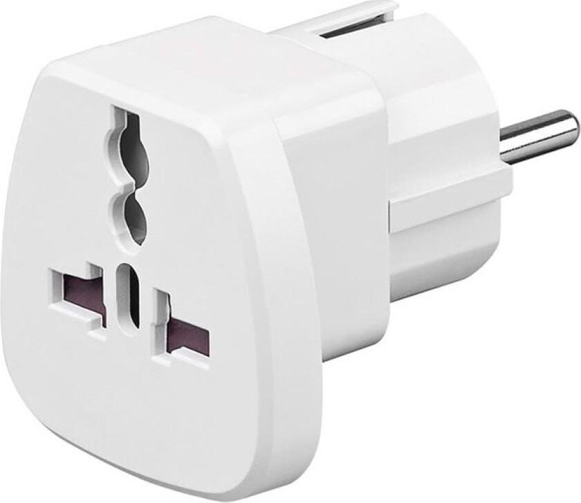 Travel adapter to CEE7/7 - White