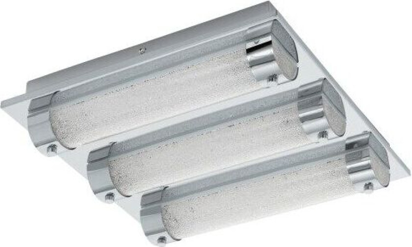 Tolorico, LED, Ikke-utskiftbare pærer, 4000 K, 1000 lm, IP44, Kromfarget, Gjennomsiktig