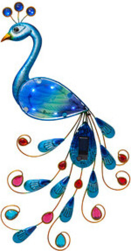 Solcelledekorasjon Påfugl