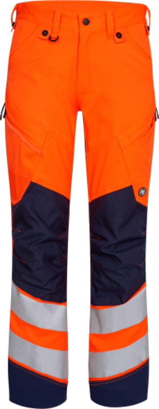 sikkerhetsbukse 2544, High-Vis cl. 2 oransje/blå, str k104
