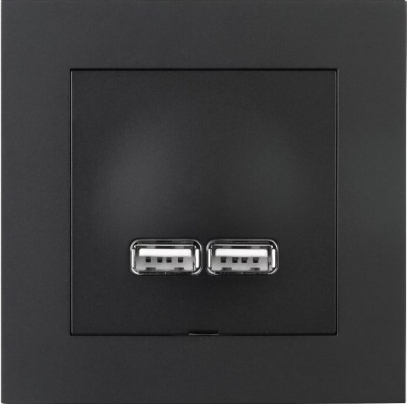 Plus USB-lader 2,1A Sort