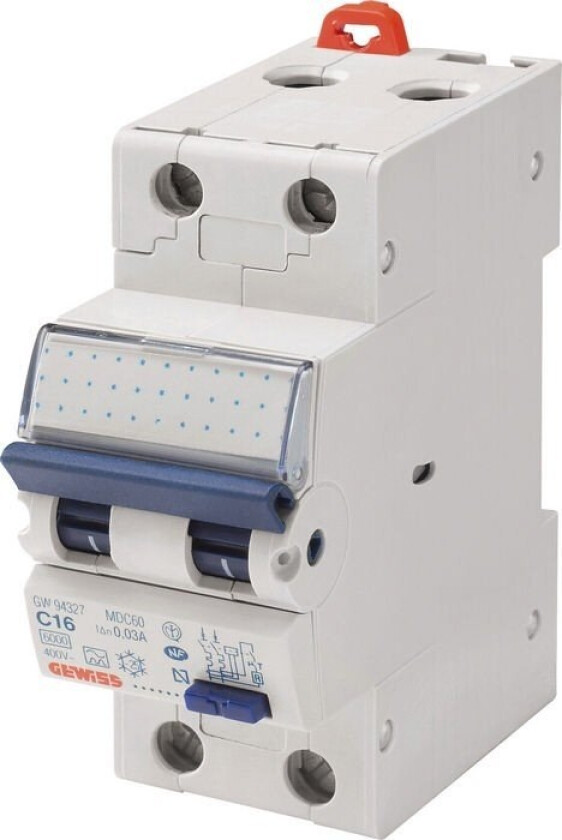 Jordfeilautomat 2P 10A C-100mA - GW95786