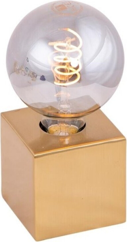 Dice bordlampe Messing 10x10cm