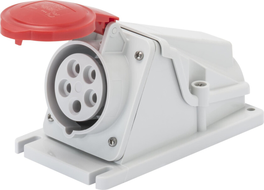 Stikk på vegg 3P+N+J 32A 400V IP44 GW62493