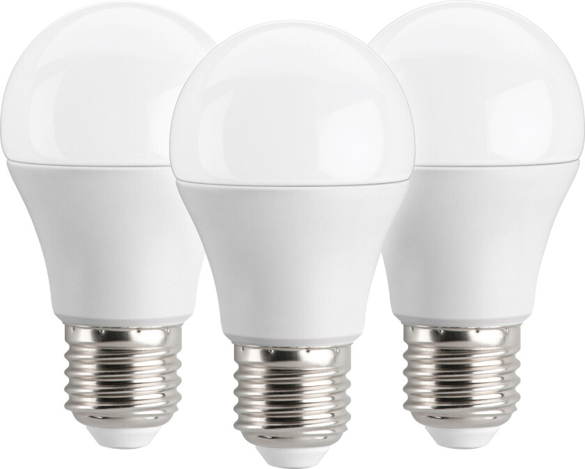 lyspære LED 5,5W E27 3pk 2700K