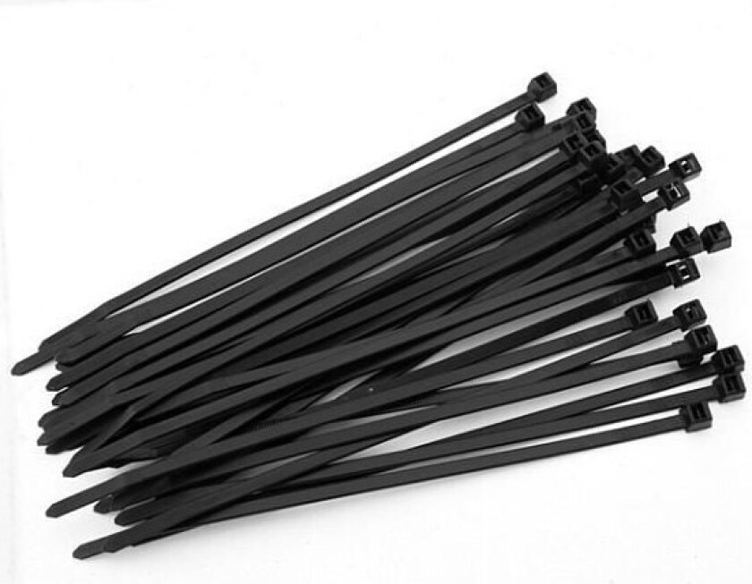 Haupa strips 370x7,6mm 100stk Sort