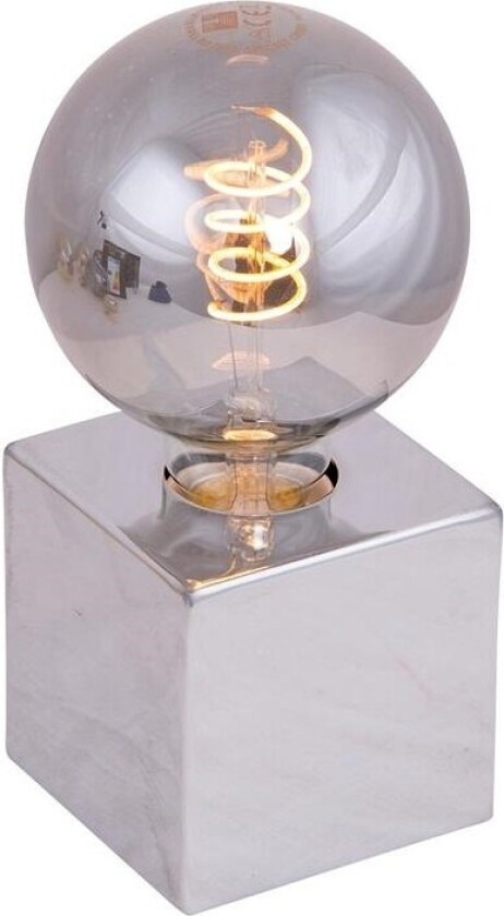 Dice bordlampe Krom 10x10cm
