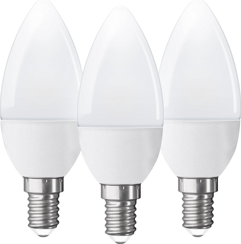 lyspærer LED 3W E14 3pk 2700k