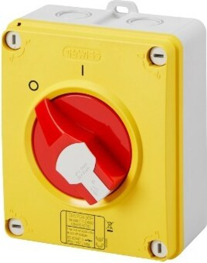 Lastbryter IP65 3P 16A rød/gul GW70432P