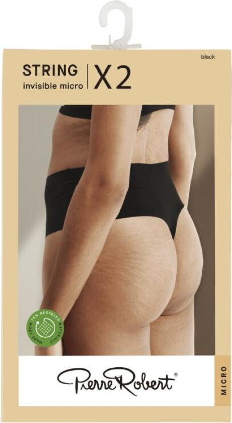 String Micro Black Xs 2stk Pierre Robert