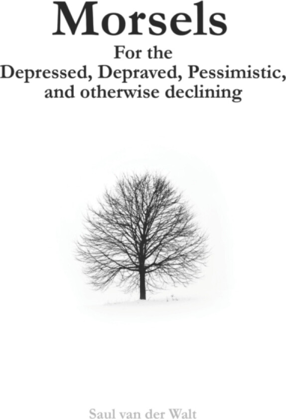 Morsels for the Depressed, Depraved, Pessimistic, and otherwise declining av Saul Van Der Walt (Paperback)