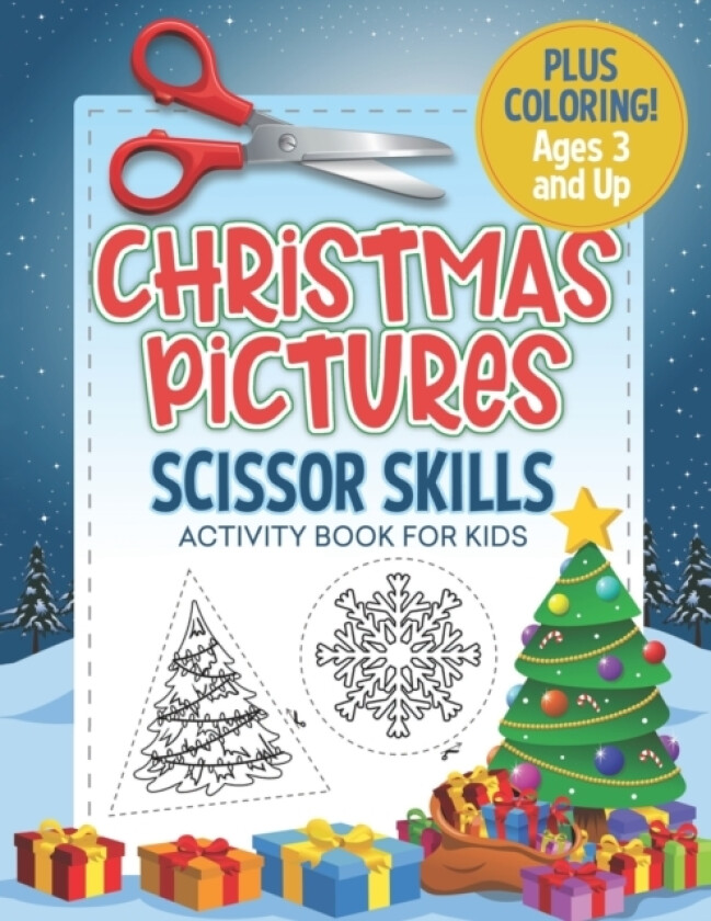 Christmas Pictures Scissor Skills Activity Book For Kids av Busy Kid Press (Paperback)