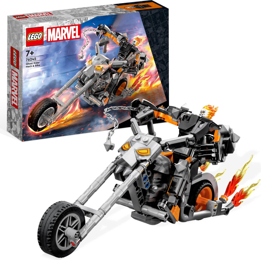 Lego Marvel - Ghost Riders Robot Og Motorsykkel 76245